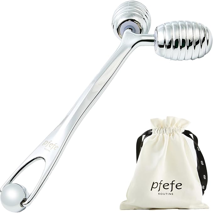 Stainless Steel Face Roller - Metal Facial Cooling Massager for Face and Eyes, Esthetician Supplies Cold Roller for Puffiness, Wrinkles, Dark Circles