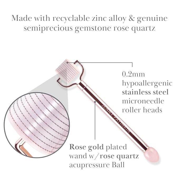 Rose On Rose Derma Roller by Jenny Patinkin