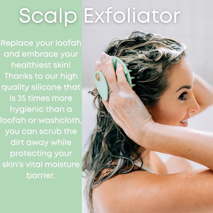 Skincare Essentials Kit - 4 Piece Bundle Pack - Face and Body Silicone Spa Accessory - Essential Beauty Set for Teen Girls Sky Blue