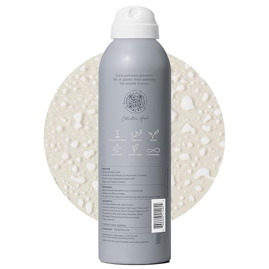 Non-Aerosol Cooling Mist w/Aloe Vera, Peppermint, Cucumber - Non-Sticky, Non-Greasy Formula, Sunburn Relief, After Sun Care, Hydrating Face & Body Spray