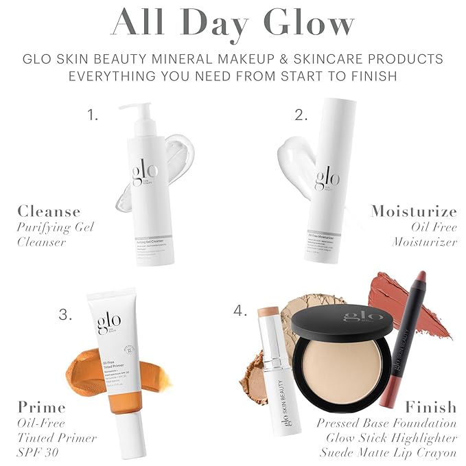 Glo Skin Beauty Oil-Free Tinted Primer SPF 30, (Deep) 1.7 oz - Mineral Makeup for Face, 4-in-1 Foundation Primer, Sheer Coverage, Skincare & Sunscreen With Broad Spectrum UVA/UVB Protection