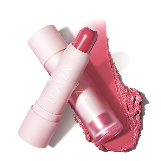 Tinted Lip Balm Chapstick with Color, Natural Semi - Gloss Finish, Hydrating/Coloring 2 in 1 Moisturizer Lip Stick for Girls & Women #04 Hot-Pink