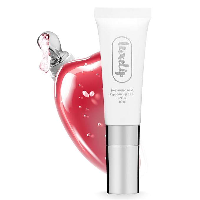 Tinted Lip Balm Elixir for OIder Women, Hydrating Vegan Lip Care with Sheer Color & Moisturizing Glow – Non-Sticky Nourishing, Lip Plumping Treatment for Soft, Smooth Lips (Rosewood 10ml)