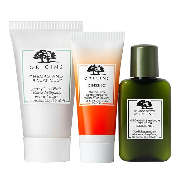 Origins Tiny Trio Mini Cleanser, Serum & Moisturizer Set