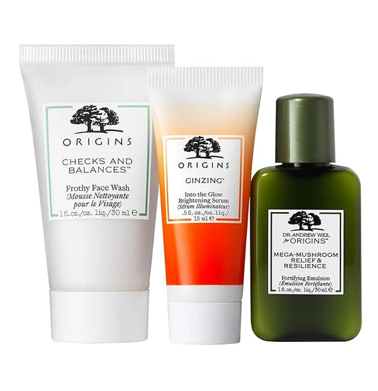 Origins Tiny Trio Mini Cleanser, Serum & Moisturizer Set