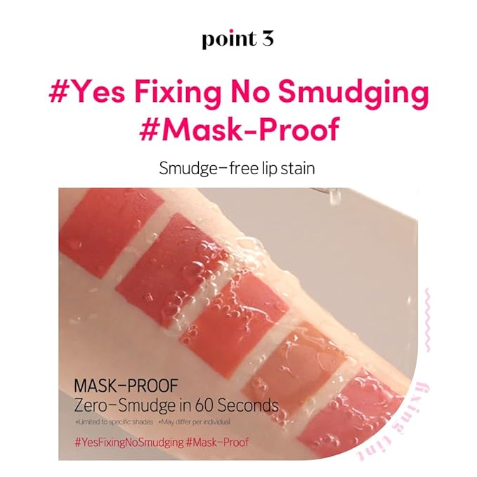 ETUDE Fixing Tint #18 Cool Pink on Top (4g) | Long Lasting High Pigmented Liquid Lipstick | Waterproof Lightweight Matte Finish Lip Stain | Full Coverage | Korean Makeup, Kbeauty