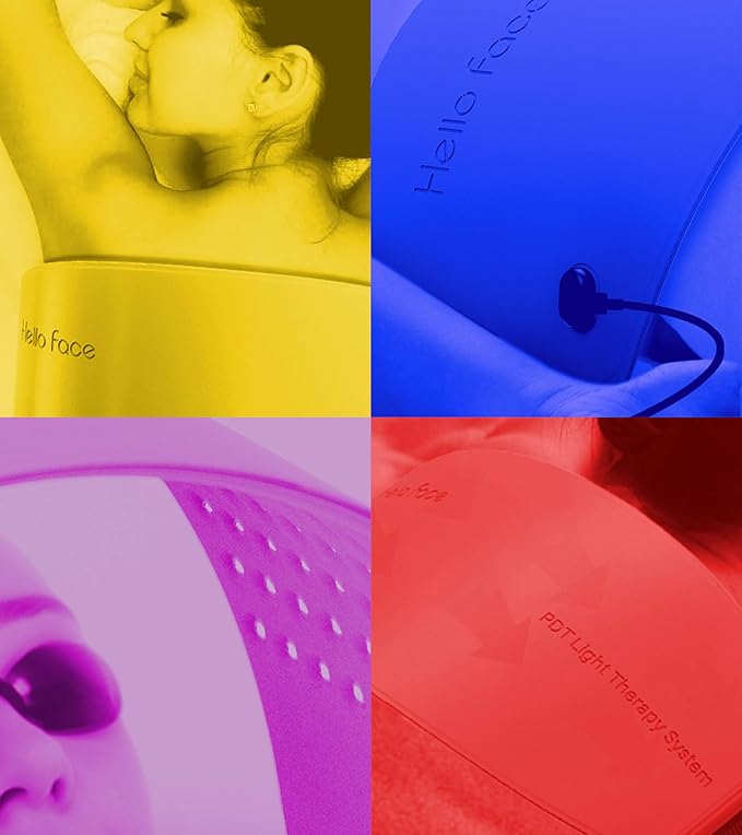 Red Light Therapy for Face and Neck, 720 LED Infrared Light Therapy Mask for Wrinkles and Acne, Large 30.8" x 11.8" Panel for Body, Red Light Mask Gift for Women, Mom, PDT Facial Skincare at Home