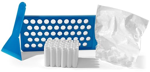 DIY Lip Balm Making Kit with Filling Tray, Spatula, and 24 White Lip Balm Tubes with Caps (0.15 oz each) - Make Your Own Lip Balm Set for Crafters or Professionals by SKS Bottle and Packaging, Inc.