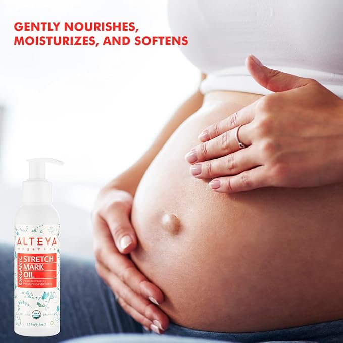 Alteya Organics Organic Pregnancy Stretch Oil 3.7 Fl Oz/110mL