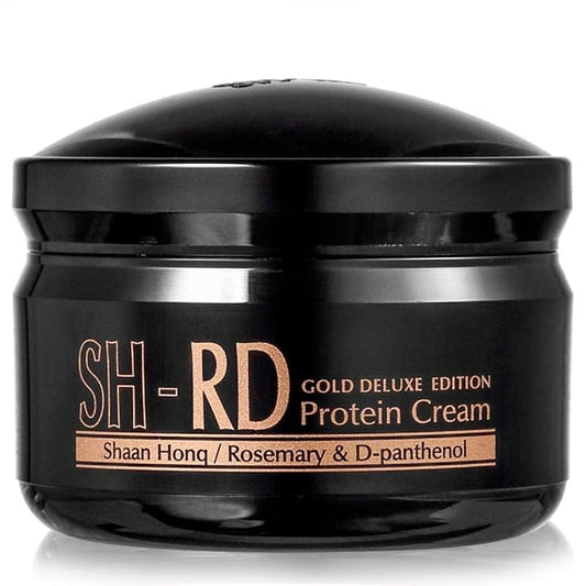 SH-RD Protein Cream Gold Deluxe Edition | Deep Conditioner for Dry Damaged Hair | Leave-In Hair Protein w/Rosemary & Gold Leaf | Repair Split Ends, Promote Shine - 2.71oz/80ml