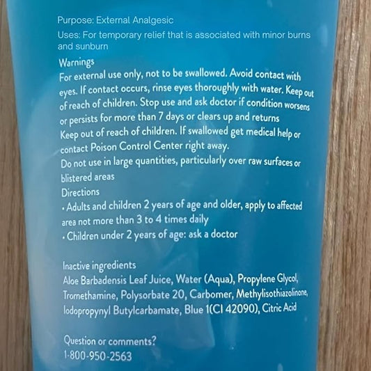 ALOE UP Ice Sunburn Relief Jelly - Pure Aloe Vera Gel Sunburn Relief for Adults & Kids, Aloe Vera Gel Face & Body, Natural Cruelty-Free Aloe Gel, Aloe Vera Gel Skin Lotion - 4 Oz (2pack)