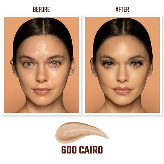 Juvia's Place I Am Magic Velvety Matte Liquid Foundation 600 - Cairo - Light w/Neutral Undertone, Makeup Foundation Full Coverage, Lightweight, Long Wear, Velvety Matte Finish