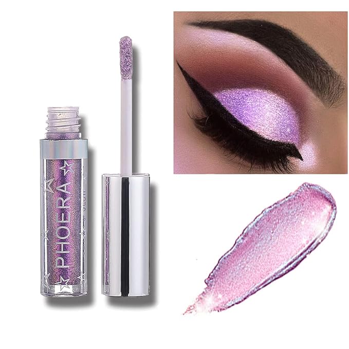 Glitter Eyeshadow，Makeup For Eyes Liquid Shimmer Sparkle Glow Light Colors Pencil Stick Shiny Long Lasting Waterproof Shining Eye Shadow Sets Metallic Pigments Metals Gloss Sparkling Pen Kit (A110)