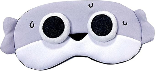 PERFECTSIGHT Fish Sleep Eye Masks, Cute Plush Sleep Eye Cover Lightweight Adjustable Eyeshade Faux Fur Mask Cover for Women Men Kids Sleep Travel Nap, Big Eye Girl, Sacabam
