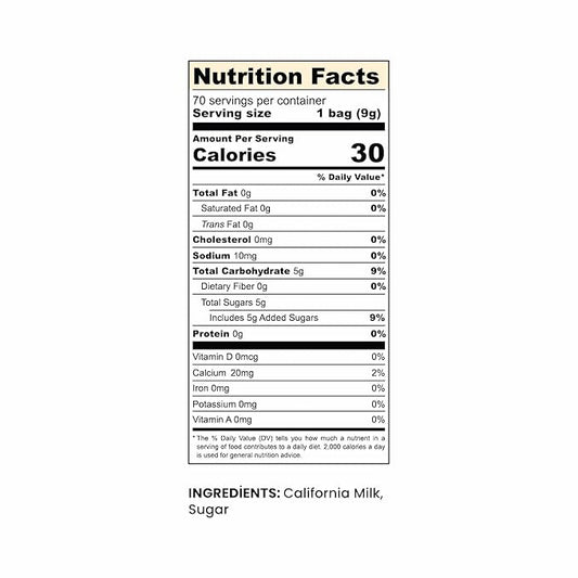 Simply Natural Sweetened Condensed Milk Creamer Single-Serve 9 grams sachet, All Natural Coffee/Tea Creamer (70 sachets bag, Milk Flavor)