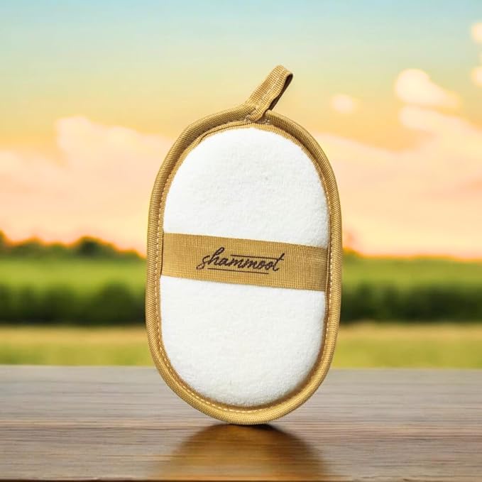 Natural Loofah Exfoliating Body Scrubber – Jordanian Natural Loofah Sponge Exfoliates Face & Body for Healthier Skin – 2-Sided Lufas for Men & Women – Body Wash Scrubber (Pack of 1)