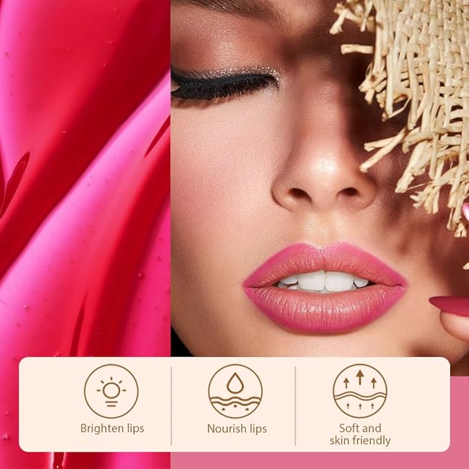 Matte Lip Gloss Stain-Peel Off Lip Liner Tattoo, Delicate Pink Lip Tint，Long Lasting Peel Off Lip Stain, Waterproof Transfer-proof Lip Mask Lip Liner Peel Off Lip Gloss,Stayn Lip Makeup. #00