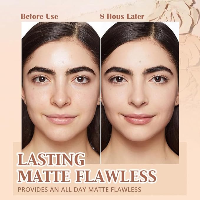 Pressed Matte Face Powder Makeup & Setting Powder for Poreless Wrinkle Blurring Contour Concealer Finishing,Lightweight,High Coverage,Shine Control, N.W 10g (01#)