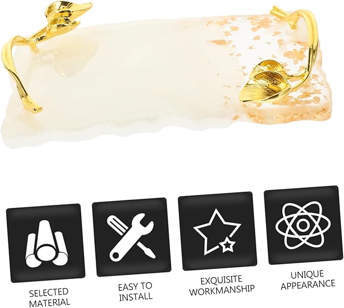 FOMIYES 2pcs Nail Palette Vintage Nail Plate White Resin