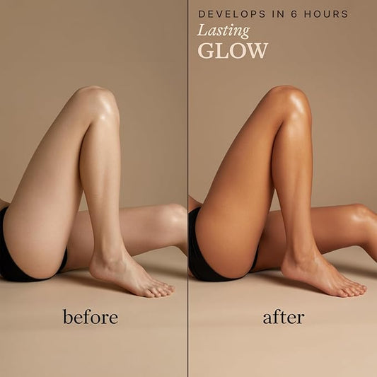 Self Tanner Mousse - USA Made with Natural & Organic Ingredients, Self Tanning Mousse Foam for Ultra Dark Fake Tan, Non Toxic Sunless Tanner for Darkest Streak Free Finish & Natural Looking Tan