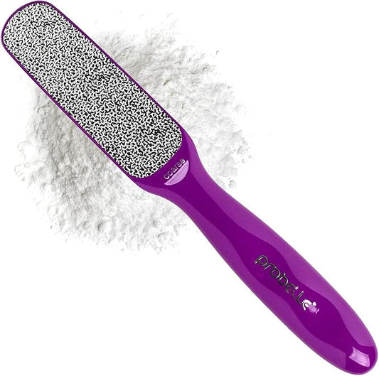 Probelle Double Sided Multidirectional Nickel Foot File Callus Remover - Immediately Reduces calluses and Corns to Powder for Instant Results, Safe Tool (Purple)