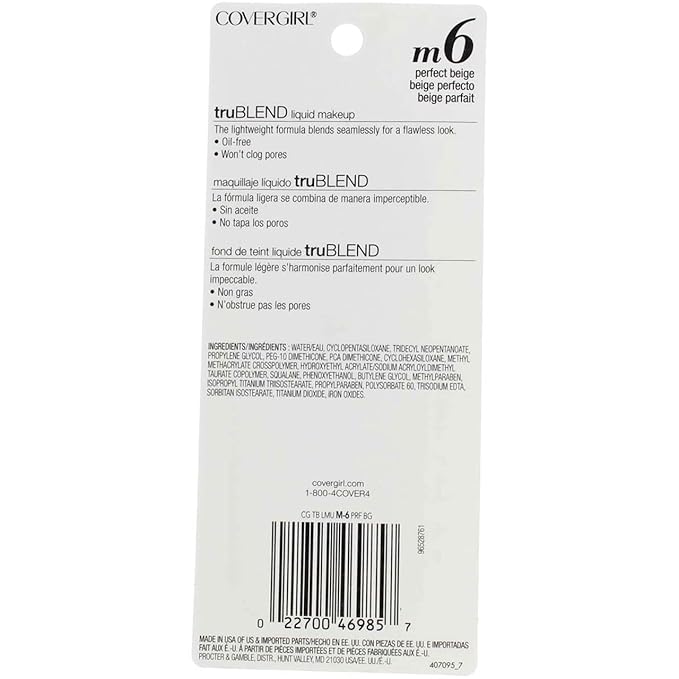 Covergirl Trublend Liquid Makeup, Perfect Beige, 5 Ounce