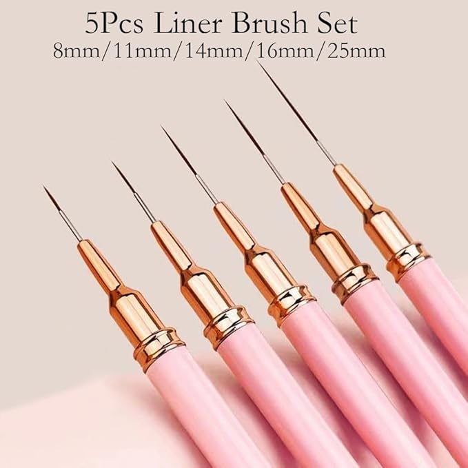 Nail Art Tools 27Pcs Set,Nail Art Brush,Resin Nail Art Palette,5 Pcs Nail Art Pens Liner Brush,2-way Acrylic Silicone Engraving Pen Dotting Pen Tools Nail Art Kit for Nail Art DIY