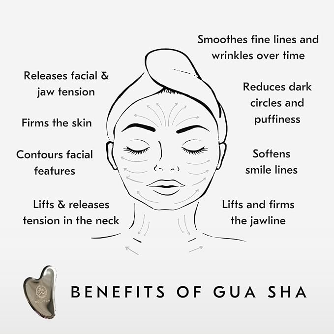 Mount Lai Stainless Steel Gua Sha Facial Tool – The Element of Refinement – Professional Grade Steel Face Sculpting Tool for Lymphatic Drainage, Puffiness Reduction & Refined Results