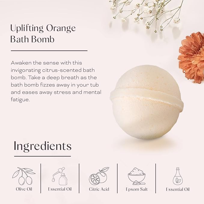 Dear Ava Spa Gifts for Women and Girls - Organic Self Care Luxury Gifting Idea Kit Set Basket - Anti Stress Relaxing Bath and Body Gift Box for Her with Heartfelt Card Confirmation Gift for Girls