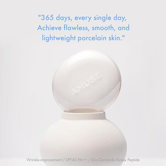 Amuse SEOUL Ceramic Skin Perfector Cushion Foundation 03 HONEY | Long-lasting, Lightweight, Semi-matte, Flawless Coverage, Hypoallergenic, Vegan, Korean Beauty (15g / 0.52oz.)