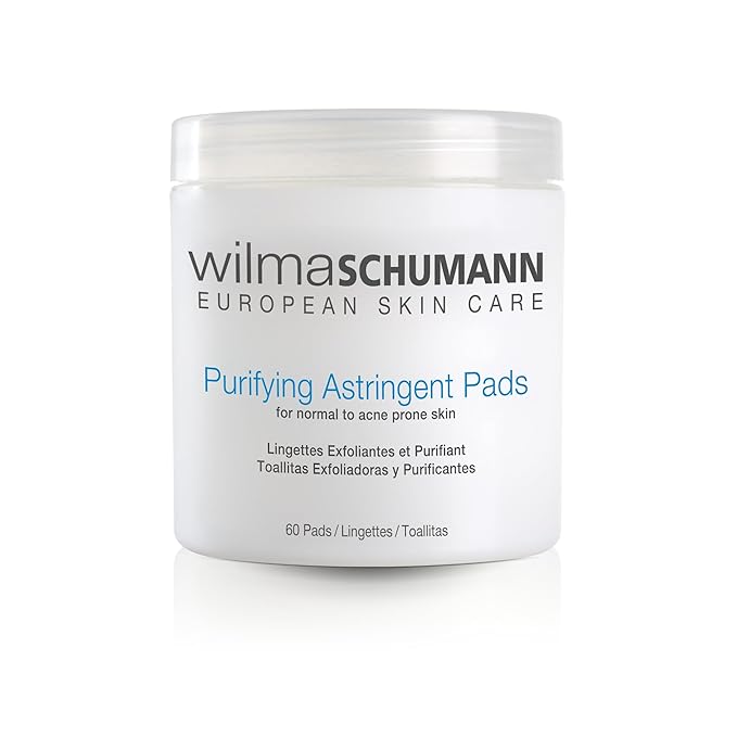 Purifying Astringent Pads for Face, Skin Exfoliating Pads with Salicylic Acid, Pack of 60