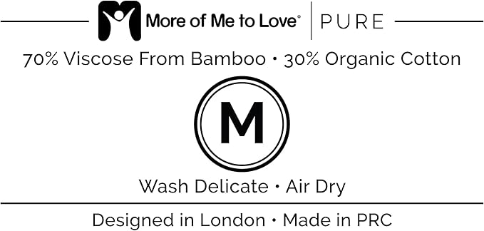 More of Me to Love Organic Cotton and Bamboo Bra Liner 4-Pack (Pearl White, Blush Pink, Stone Gray, Fawn Beige)