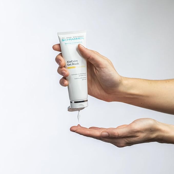 Schrammek Dr AloCalm Gel Mask (2.5 fl oz) – Intensive Skincare with Aloe Vera & Hyaluronic Acid - Hydrates Skin - All Skin Types - Post-Sun Care