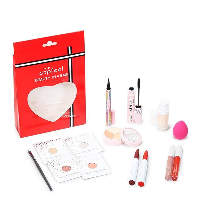 Makeup Kit for Teenager Girls, Full Cosmetics Makeup Kit for Girls 10-12 with Eyeshadow, Lipstick, Concealer, Lipgloss, Mascara, Makeup Brush etc, Cosmetics Gift Sets for Women, Teenage
