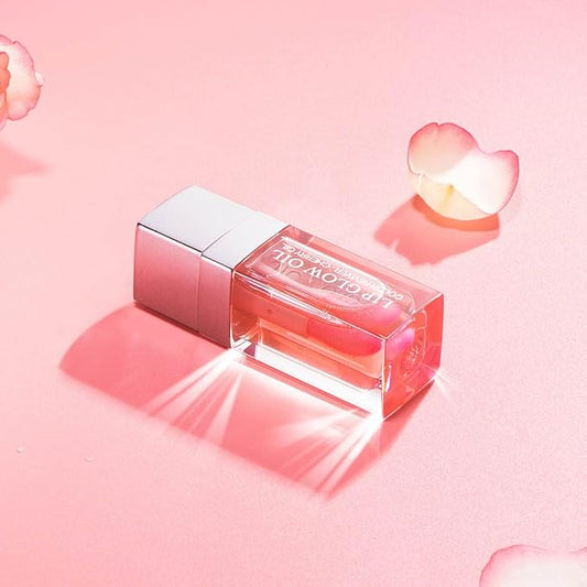 Lip Glow Oil, Care Of Lips Enjoy Lip Spa, Lip Color Oil, Hydrating Lip Balm, Lip Oil Gloss Tinted Hydrating Lip Care, Lip Lines Lip Crystal Jelly Moisturizing (004 Coral)