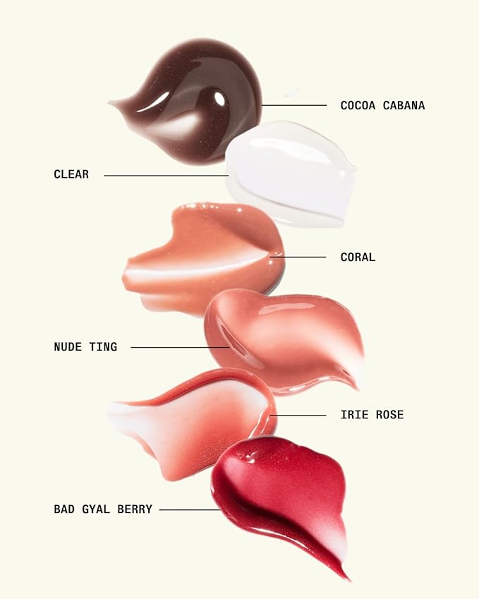 Cay Skin Isle Lip Balm SPF 30 – High Shine, Hydrating + Sheer Lip Gloss in Vanilla Brown Sugar Flavor – Formulated with Natural Ingredients for All Skin Tones – Clear