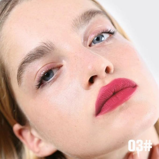 evpct Vivid Red Peel Off Lip Stain Tints with Tweezer, Matte Liquid Lipstick Lip Stain Long Lasting Waterproof for Women, Non-stick Cup Lipstick Peel Off High Pigmented Smudge-proof Easy to Apply, 03