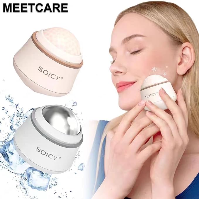 Facial Roller Stainless Steel Eye and Face Ice Massage Roller 360 Degree Rotate Ice Massage Roller Beauty Skin Care Tool