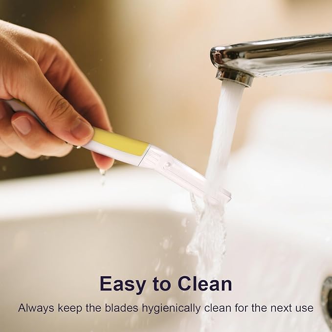 Face Razors for Women, Dermaplane Razor for Women Face, Eyebrow Razor, Dermaplaning Tool, Skin Safe Microblades, Peach Fuzz Remover (12ct, Solar Veil)