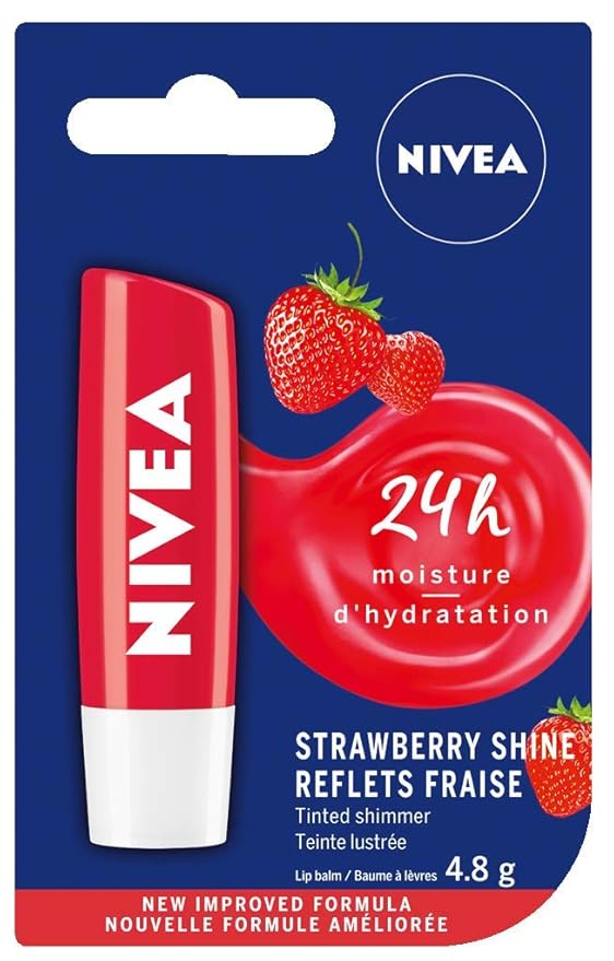 Nivea Lip Care Strawberry 4.8 G Tube