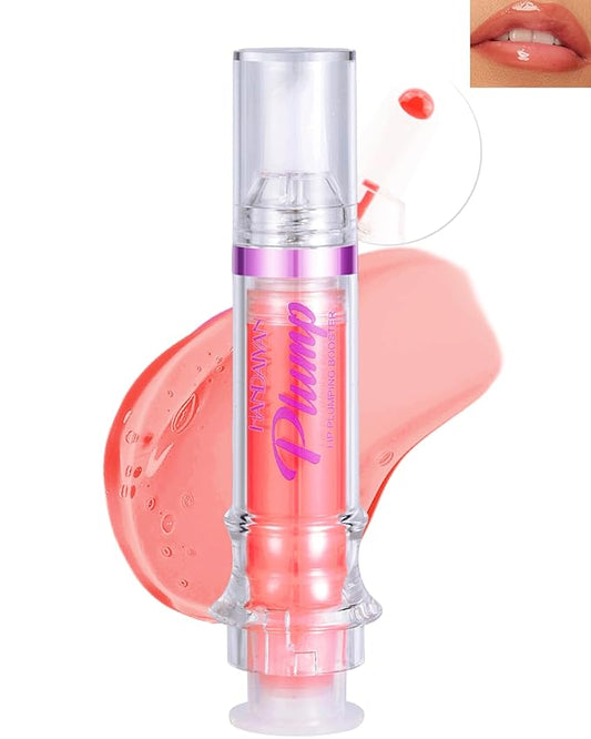 Spicy Lip Plumping Booster,Plumping Lip Oil with Chili Extract, High-Shine Smooth Fuller Lips, Hydrating & Volumizes Lip Glaze, Plump and Pout Lip Plumper Lipstick, Christmas Makeup Gift for Women-06#