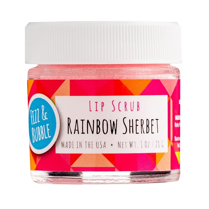 Premium Lip Scrub for Exfoliating, Moisturizing, and Repairing your Lips (Rainbow Sherbet)