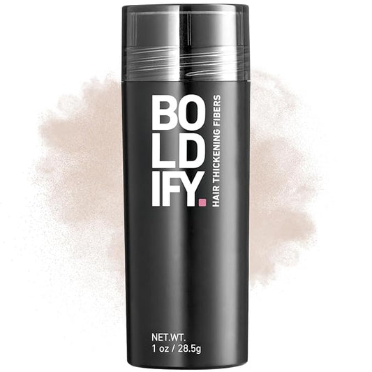 BOLDIFY Hair Fibers (28.5g) - Fill In Thinning and Fine Hair for an Instantly Fuller, Thicker Look - 14 Shades for Women & Men - Light Blonde