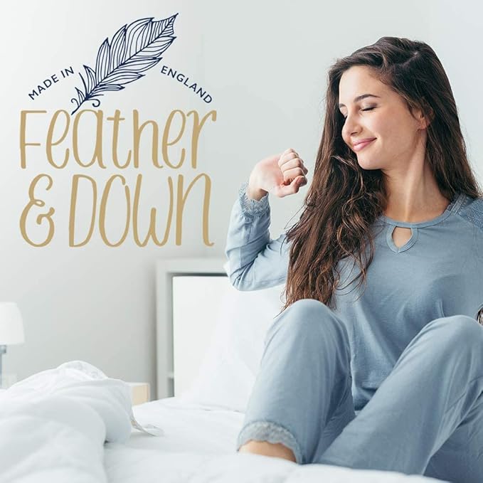 Feather & Down Straight to Sleep Gift Set: 50ml Pillow Spray & 50ml Body Lotion, The Perfect Sleep Duo, Infused with Lavender & Chamomile Essential Oils, Vegan & Cruelty Free