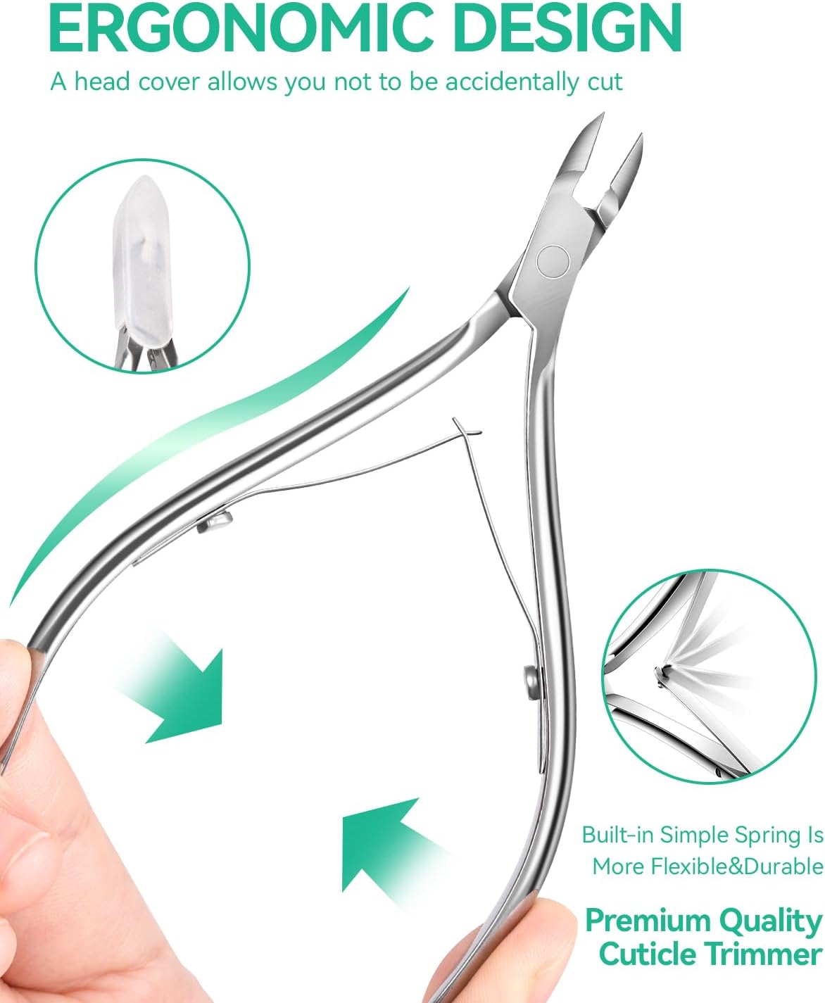 MORGLES Nail Care Kit, Manicure and Pedicure Tools Kit, 3 Nail File 100/180, 3 Buffer Block, Mulberry Cuticle Oil, Trimmer and Pusher