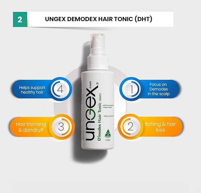 Ungex Bundle 1 | Demodex Acne Rosacea Solution | 9-in-1 | B1