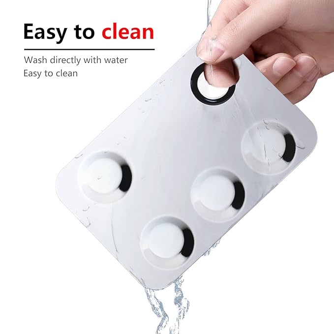 Upgrade Mixing Makeup Palette, Stainless Steel Cosmetic Palette with Spatula Tool, Nail-Art Cosmetic Palette for Mixing Cosmetic and Pigment