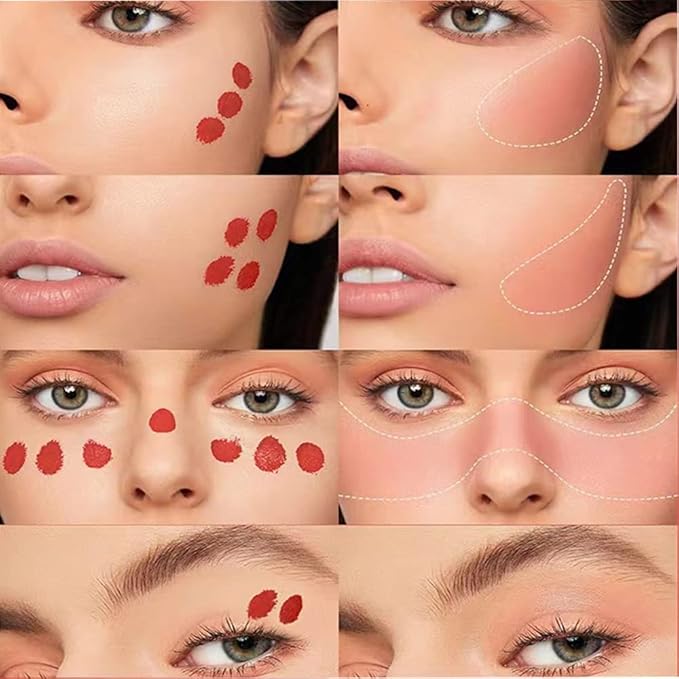 Cream Blush Wand, Milk Liquid Blush Contour Wand with Cushion Applicator, Smooth Natural Blush Makeup Stick for Cheek Lip Eye, Lightweight, Easily Blendable,101 Ravishing,Nude Pink