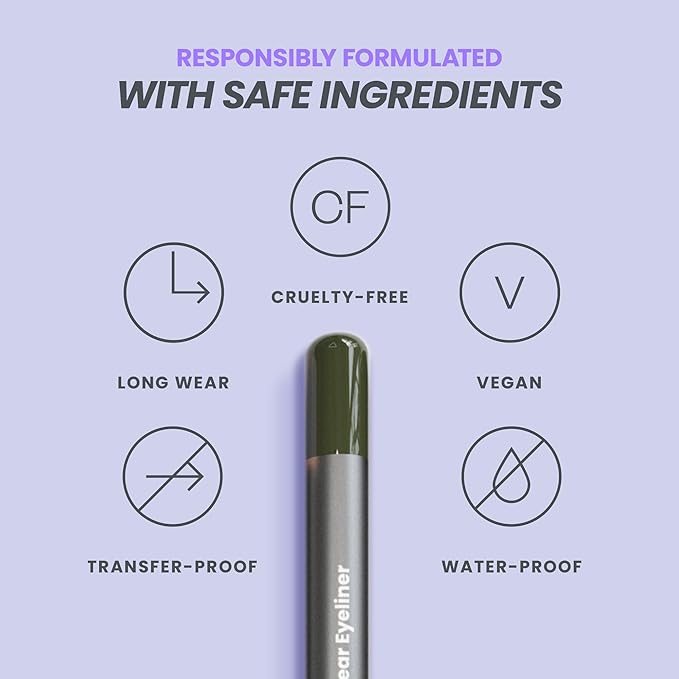 Wonderskin Eyeliner Pencil, 1440 Longwear Green Eyeliner Pencil - Waterproof, Sharpenable & Smudge Proof