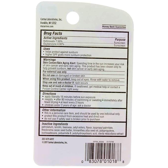 Carmex Daily Care Lip Balm Strawberry SPF 15 0.35 oz (Tube in Blister Pack)